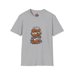 Motivational T-Shirt — "Push Yourself, Don't Quit" Graphic Tee