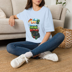 Gaming Tee — "Eat Sleep Game Repeat" Unisex Graphic T-Shirt