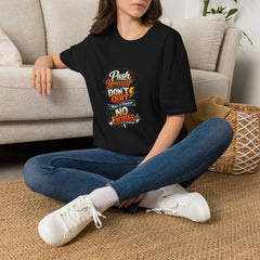 Motivational T-Shirt — "Push Yourself, Don't Quit" Graphic Tee