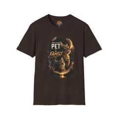 Cat Lover T-Shirt — “More Than a Pet, Family” Graphic Unisex Tee