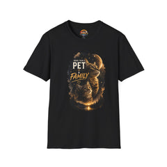 Cat Lover T-Shirt — “More Than a Pet, Family” Graphic Unisex Tee