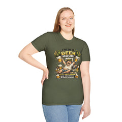I'm In A Beer Mood Unisex T-Shirt — Funny Beer Drinking Graphic Tee