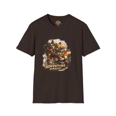 Adventure Buddies T-Shirt Unisex— Dog & Cat Road Trip Graphic Tee