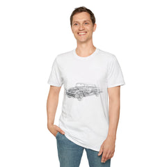 Classic Vintage Car T-Shirt — Retro Sketch Automobile Tee
