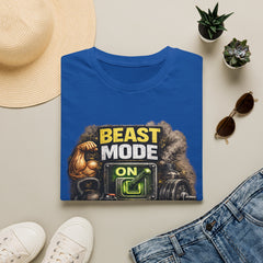Beast Mode On Unisex T‑Shirt – Gym Motivation Fitness Tee