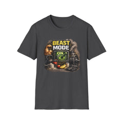 Beast Mode On Unisex T‑Shirt – Gym Motivation Fitness Tee