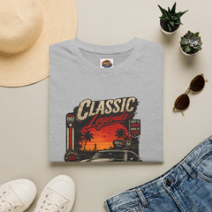 Classic Legends T-Shirt Unisex— Vintage Car Sunset Retro Graphic