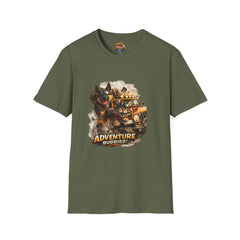 Adventure Buddies T-Shirt Unisex— Dog & Cat Road Trip Graphic Tee