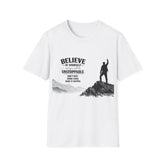 Believe In Yourself Unisex Inspirational T-Shirt — Unstoppable Motivational Tee