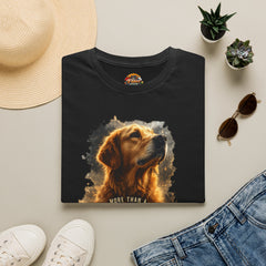 Dog T-Shirt Unisex — "More Than Family" Golden Retriever Pet Tribute Tee
