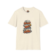 Motivational T-Shirt — "Push Yourself, Don't Quit" Graphic Tee