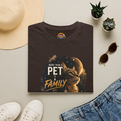 Cat Lover T-Shirt — “More Than a Pet, Family” Graphic Unisex Tee