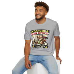 T‑Shirt — "Danger: Sleep Deprived" Unisex Funny Owl Graphic Tee