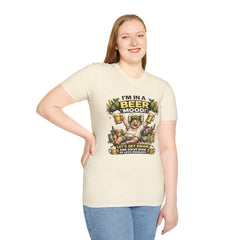 I'm In A Beer Mood Unisex T-Shirt — Funny Beer Drinking Graphic Tee