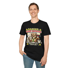 T‑Shirt — "Danger: Sleep Deprived" Unisex Funny Owl Graphic Tee