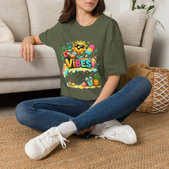 Summer Vibes T-Shirt Unisex — Sunny Popsicle Tropical Graphic Tee