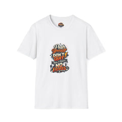 Motivational T-Shirt — "Push Yourself, Don't Quit" Graphic Tee