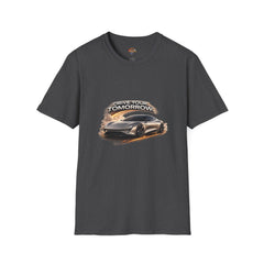 Drive Your Tomorrow T‑Shirt — Futuristic Sports Car Graphic Tee