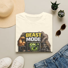 Beast Mode On Unisex T‑Shirt – Gym Motivation Fitness Tee