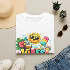 Summer Vibes T-Shirt Unisex — Sunny Popsicle Tropical Graphic Tee