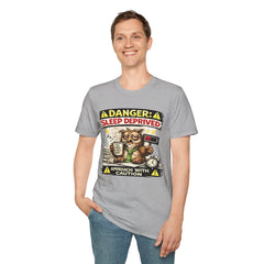 T‑Shirt — "Danger: Sleep Deprived" Unisex Funny Owl Graphic Tee