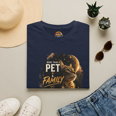 Cat Lover T-Shirt — “More Than a Pet, Family” Graphic Unisex Tee