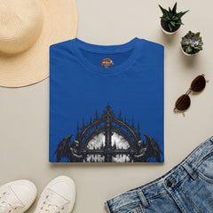 Gothic Cathedral Circle T-Shirt — Dark Architectural Graphic Tee