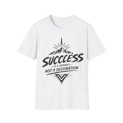 Success Is a Journey Unisex T-Shirt — Motivational Mountain Graphic Tee