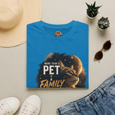 Cat Lover T-Shirt — “More Than a Pet, Family” Graphic Unisex Tee