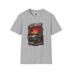 Classic Legends T-Shirt Unisex— Vintage Car Sunset Retro Graphic