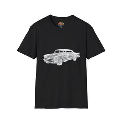 Classic Vintage Car T-Shirt — Retro Sketch Automobile Tee