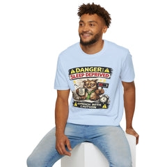T‑Shirt — "Danger: Sleep Deprived" Unisex Funny Owl Graphic Tee