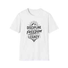 Discipline Today Builds Unisex Freedom T‑Shirt — Motivational Mountain Fitness Tee
