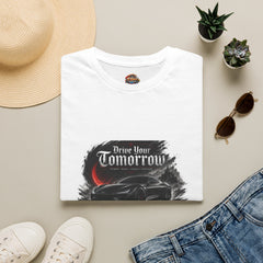 Drive Your Tomorrow T-Shirt — Retro Sports Car Graphic Tee