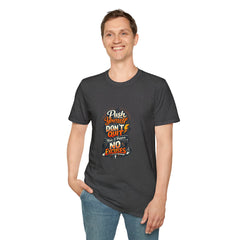 Motivational T-Shirt — "Push Yourself, Don't Quit" Graphic Tee