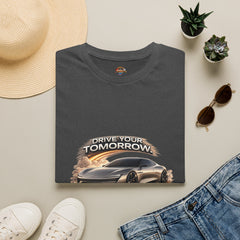 Drive Your Tomorrow T‑Shirt — Futuristic Sports Car Graphic Tee