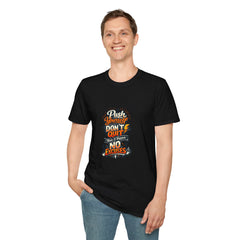 Motivational T-Shirt — "Push Yourself, Don't Quit" Graphic Tee