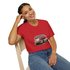 Drive Your Tomorrow T‑Shirt — Futuristic Sports Car Graphic Tee