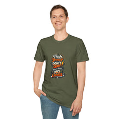 Motivational T-Shirt — "Push Yourself, Don't Quit" Graphic Tee