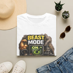 Beast Mode On Unisex T‑Shirt – Gym Motivation Fitness Tee