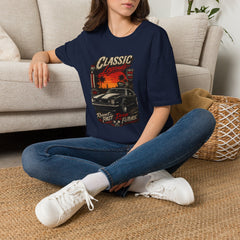 Classic Legends T-Shirt Unisex— Vintage Car Sunset Retro Graphic