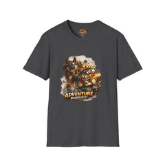 Adventure Buddies T-Shirt Unisex— Dog & Cat Road Trip Graphic Tee