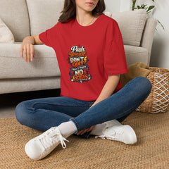 Motivational T-Shirt — "Push Yourself, Don't Quit" Graphic Tee