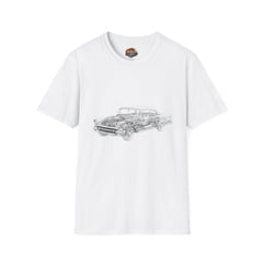 Classic Vintage Car T-Shirt — Retro Sketch Automobile Tee