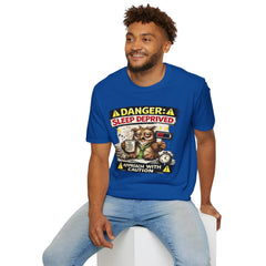 T‑Shirt — "Danger: Sleep Deprived" Unisex Funny Owl Graphic Tee