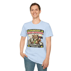 T‑Shirt — "Danger: Sleep Deprived" Unisex Funny Owl Graphic Tee