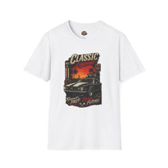 Classic Legends T-Shirt Unisex— Vintage Car Sunset Retro Graphic
