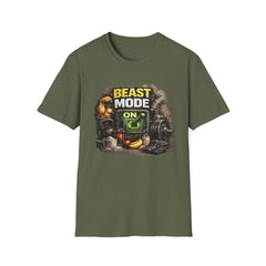 Beast Mode On Unisex T‑Shirt – Gym Motivation Fitness Tee