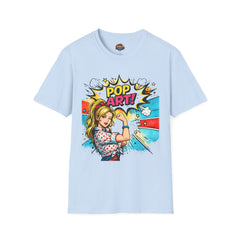 Pop Art! Graphic T-Shirt — Retro Comic Girl Design