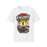 No Excuses 'Just Work Hard' Unisex T-Shirt — Motivational Fitness Tee